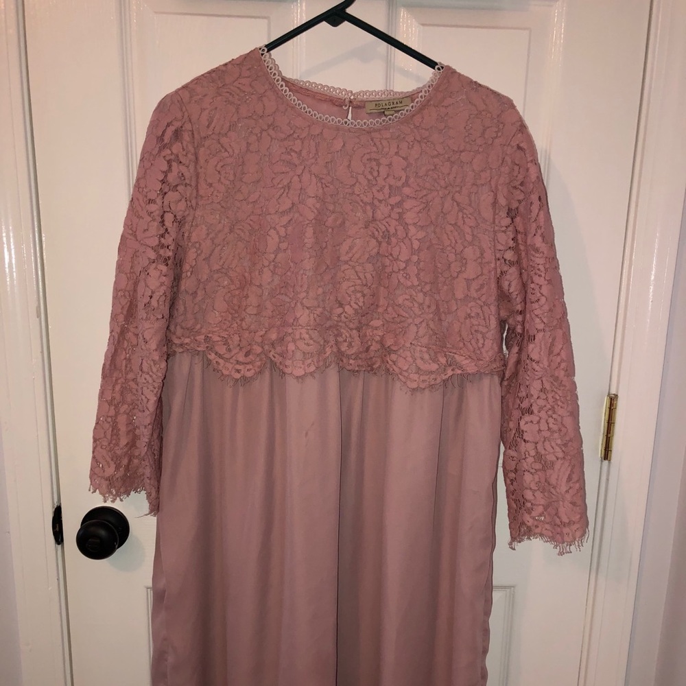 Pastel Pink Lace Dress
